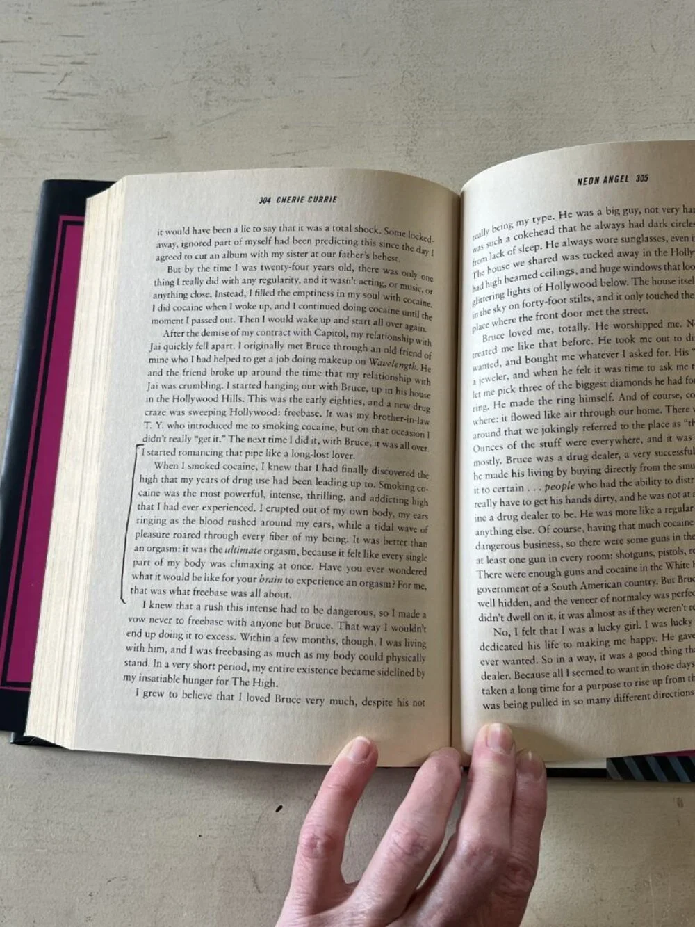 Neon Angel, A Memoir of a Runaway by Cherie Currie with Tony O'Neill